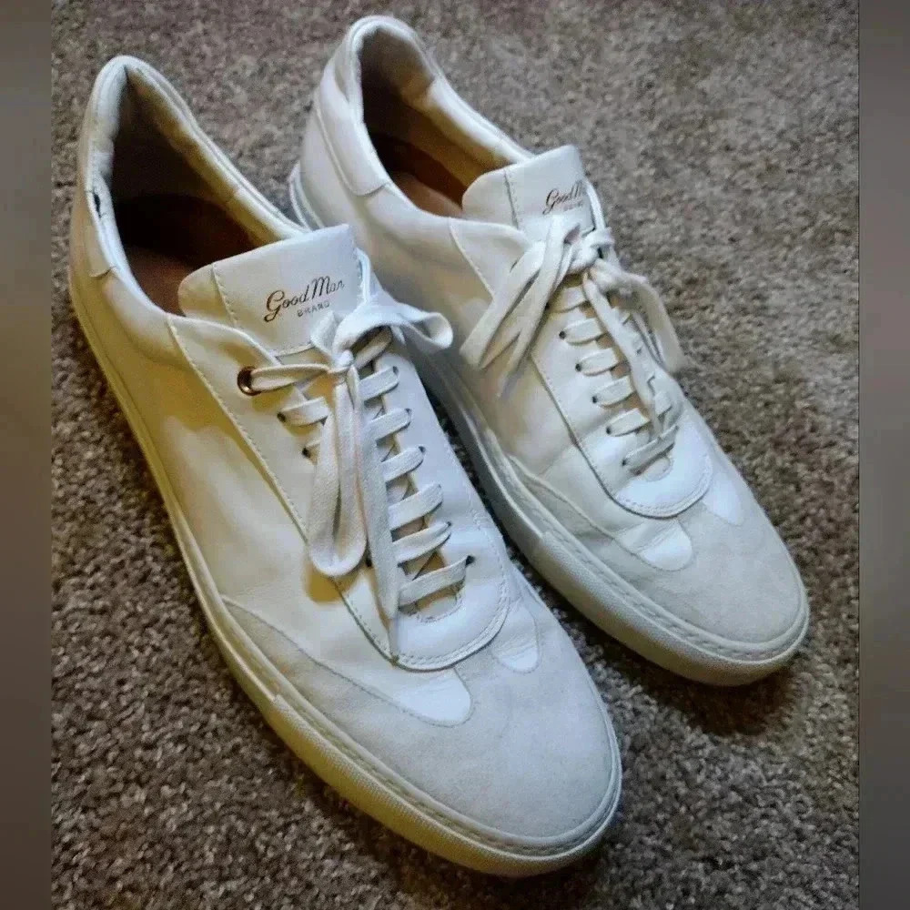 Good Man Brand Legend white leather/suede sneakers - Picture 3 of 8